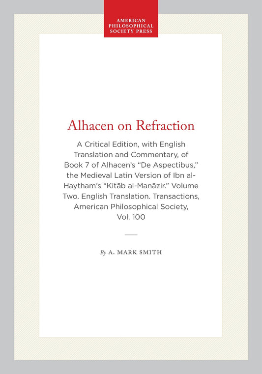 Alhacen on Refraction