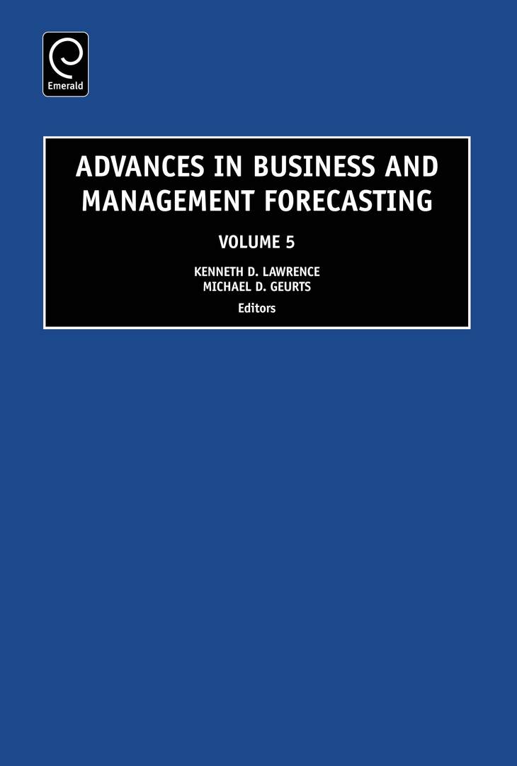 Cover image for Advances in Business and Management Forecasting ISBN 9780762314782