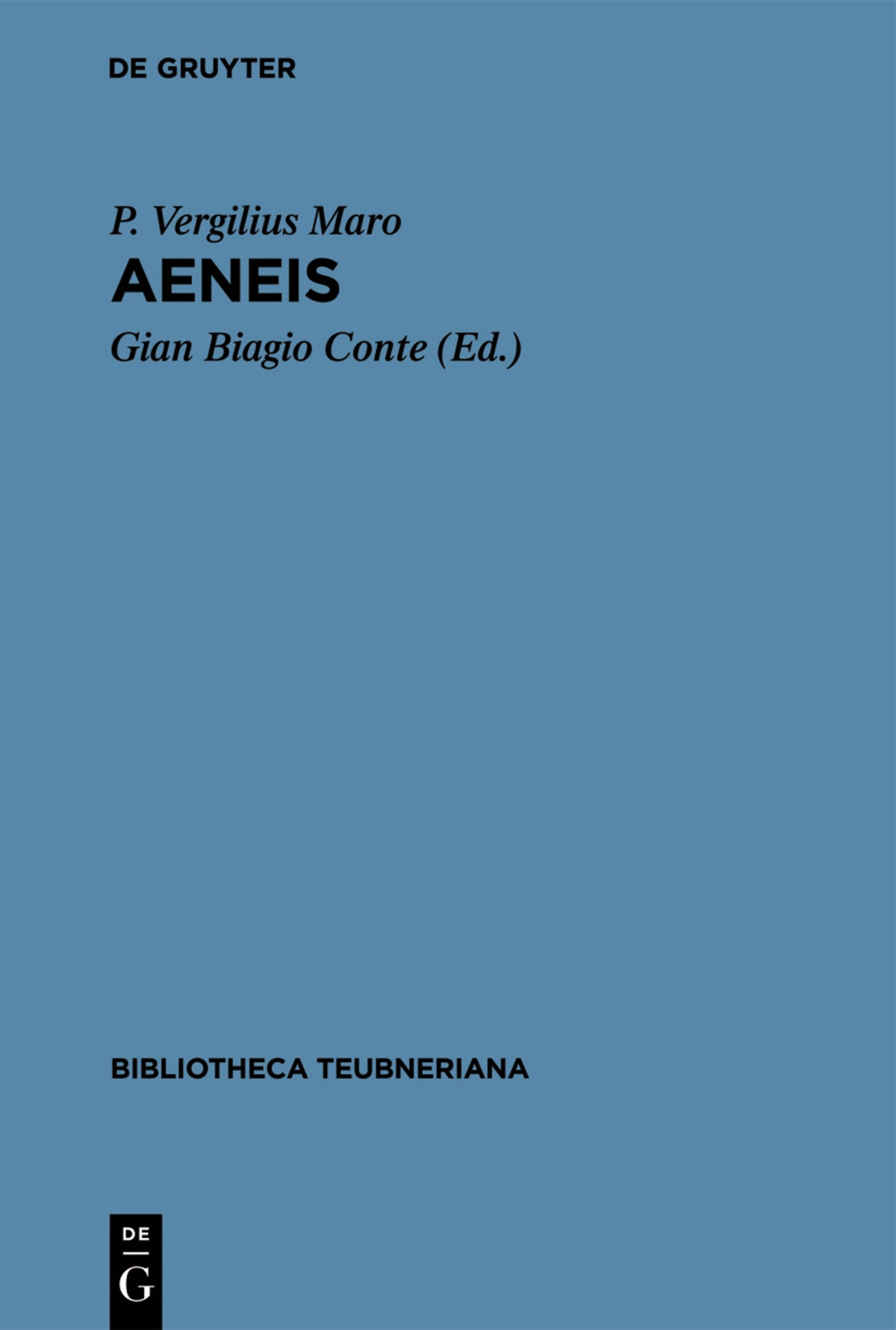Cover image for Aeneis ISBN 9783110247169