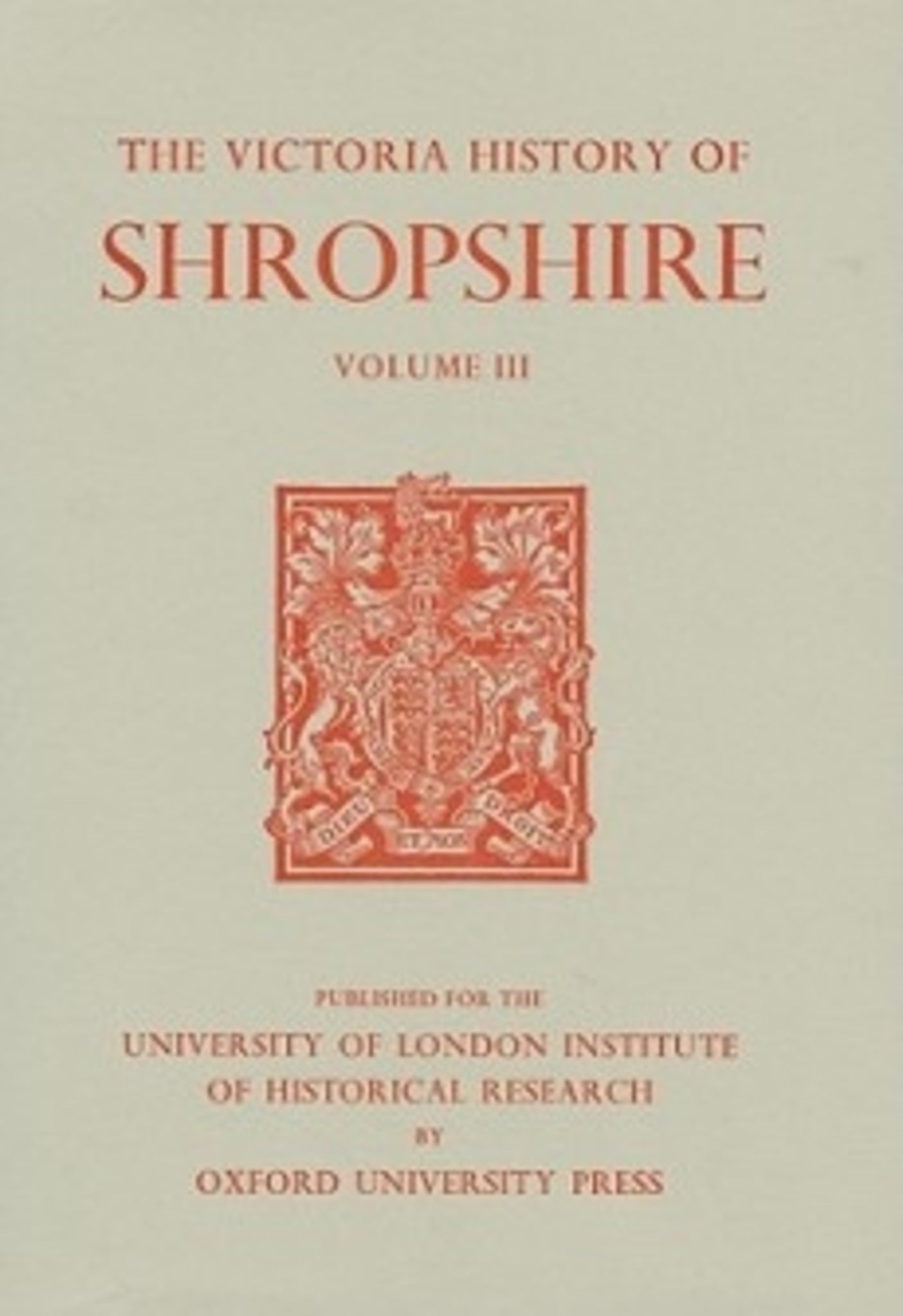Cover image for A History of Shropshire ISBN 9780197227305