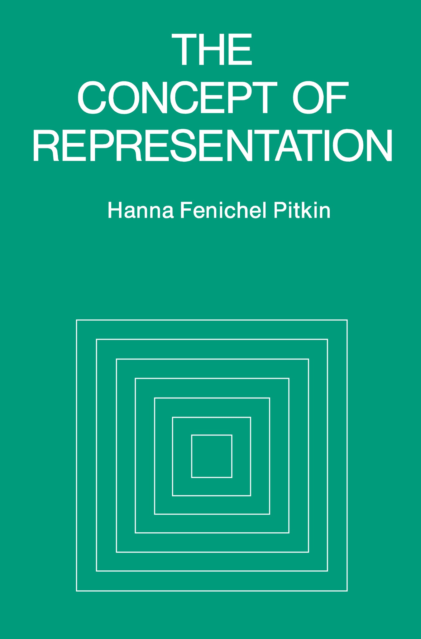 Cover image for The Concept of Representation ISBN 9780520340503