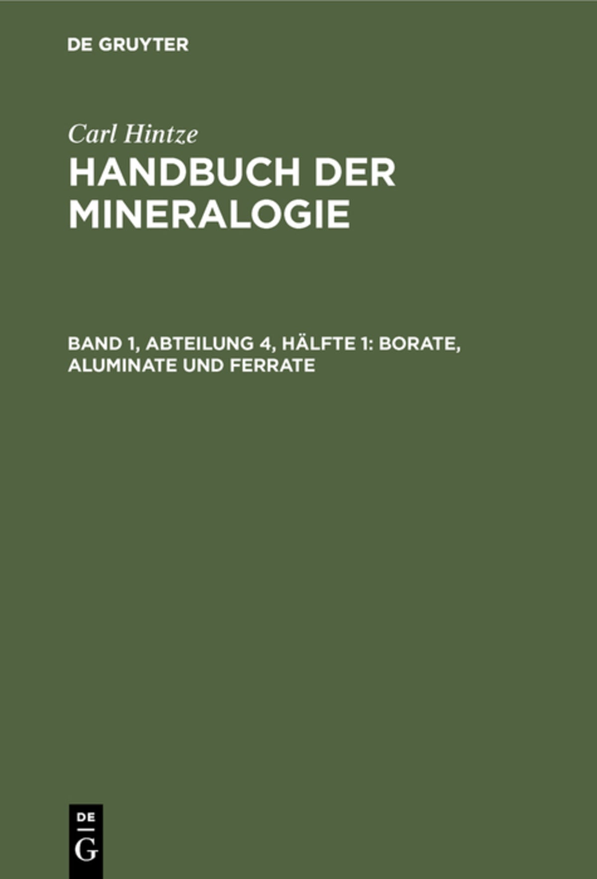 Cover image for Borate, Aluminate und Ferrate ISBN 9783111247199