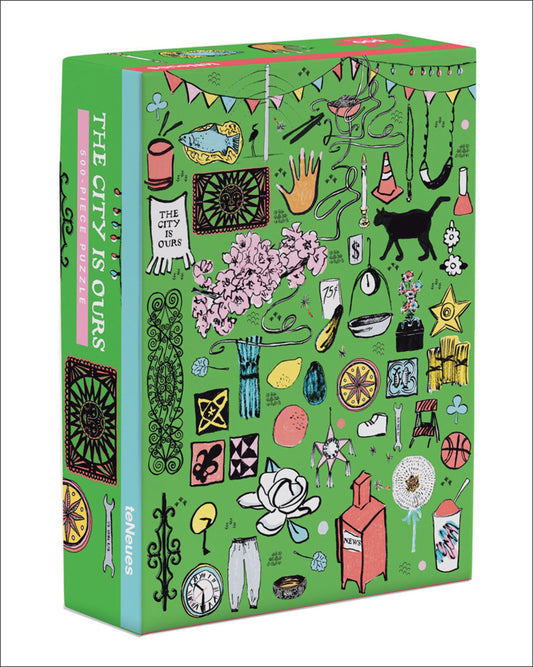 teNeues - Puzzle: City is Ours, 500 Piece Puzzle, Full Color Artwork, Expertly Printed, Compact Box, 14 x 19" Puzzle, Fine Detailed Illustration, Color block Style