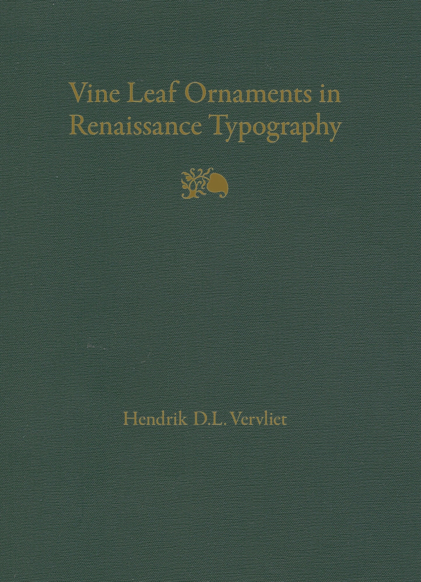 Vine Leaf Ornaments in Renaissance Typography: A Survey