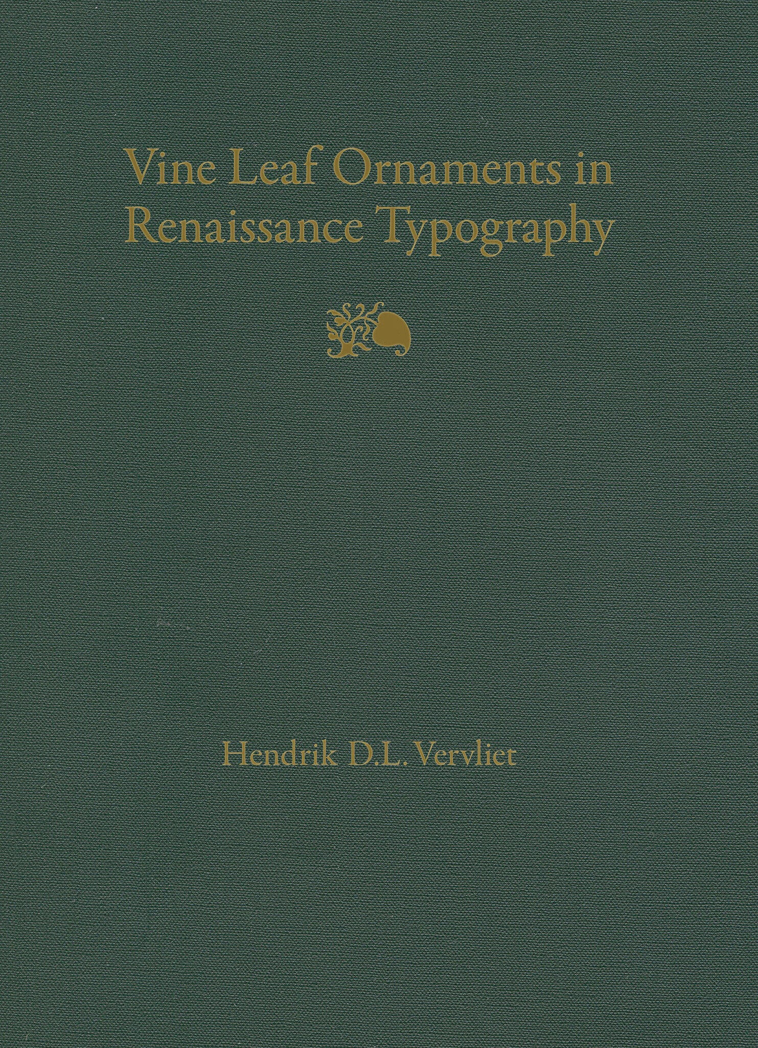 Vine Leaf Ornaments in Renaissance Typography: A Survey