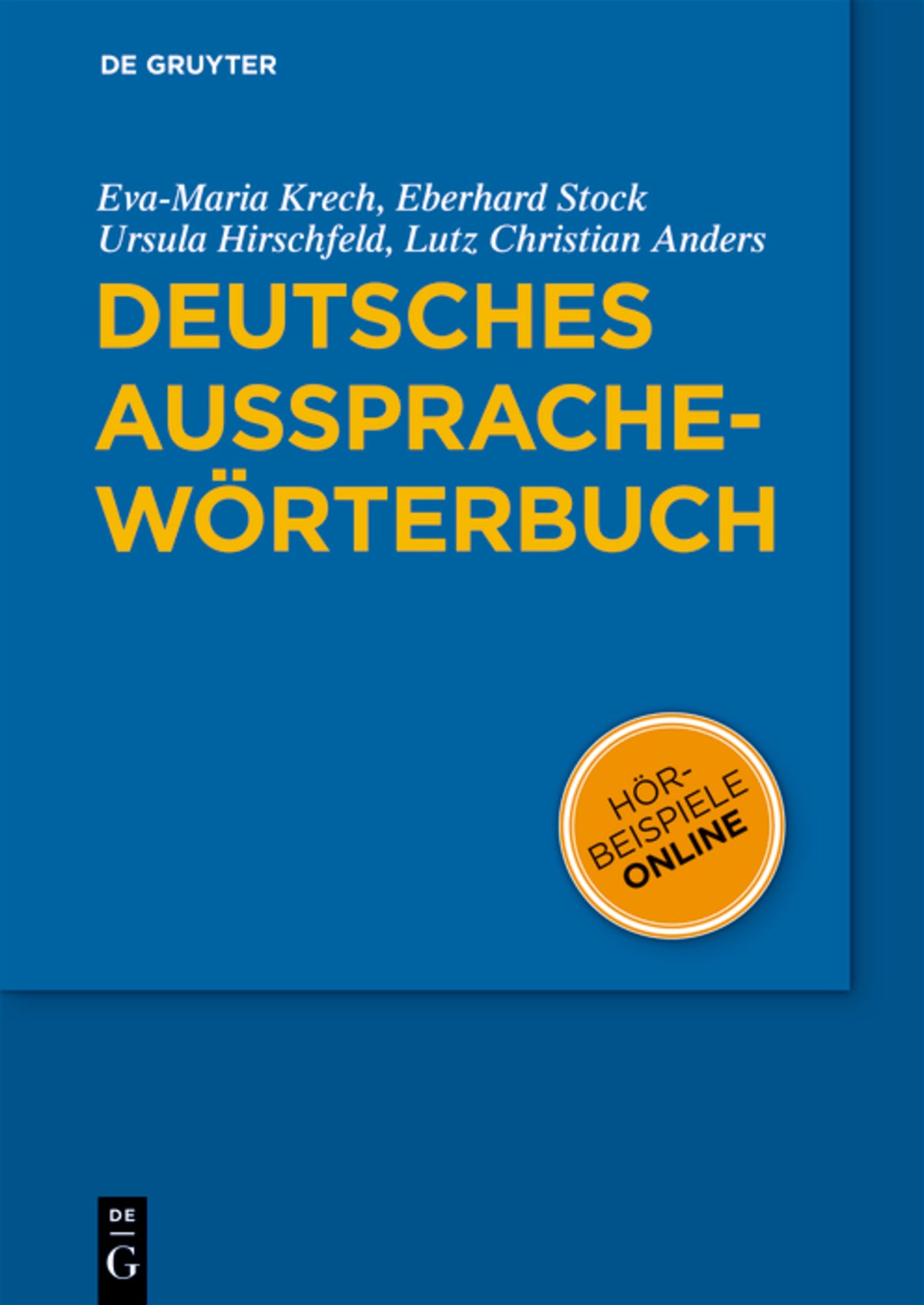 Cover image for Deutsches Aussprachewörterbuch ISBN 9783110182026