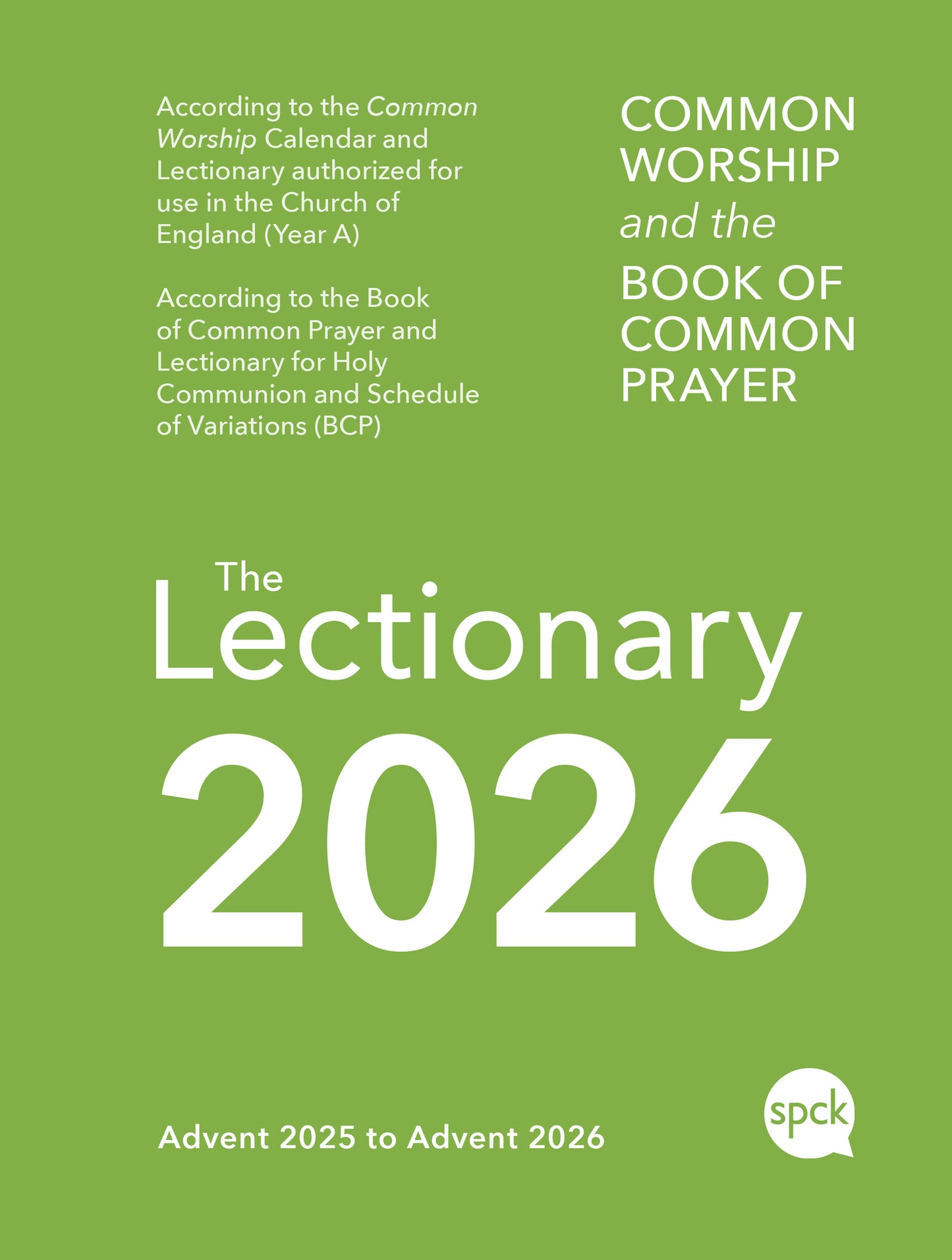 Common Worship Lectionary 2026