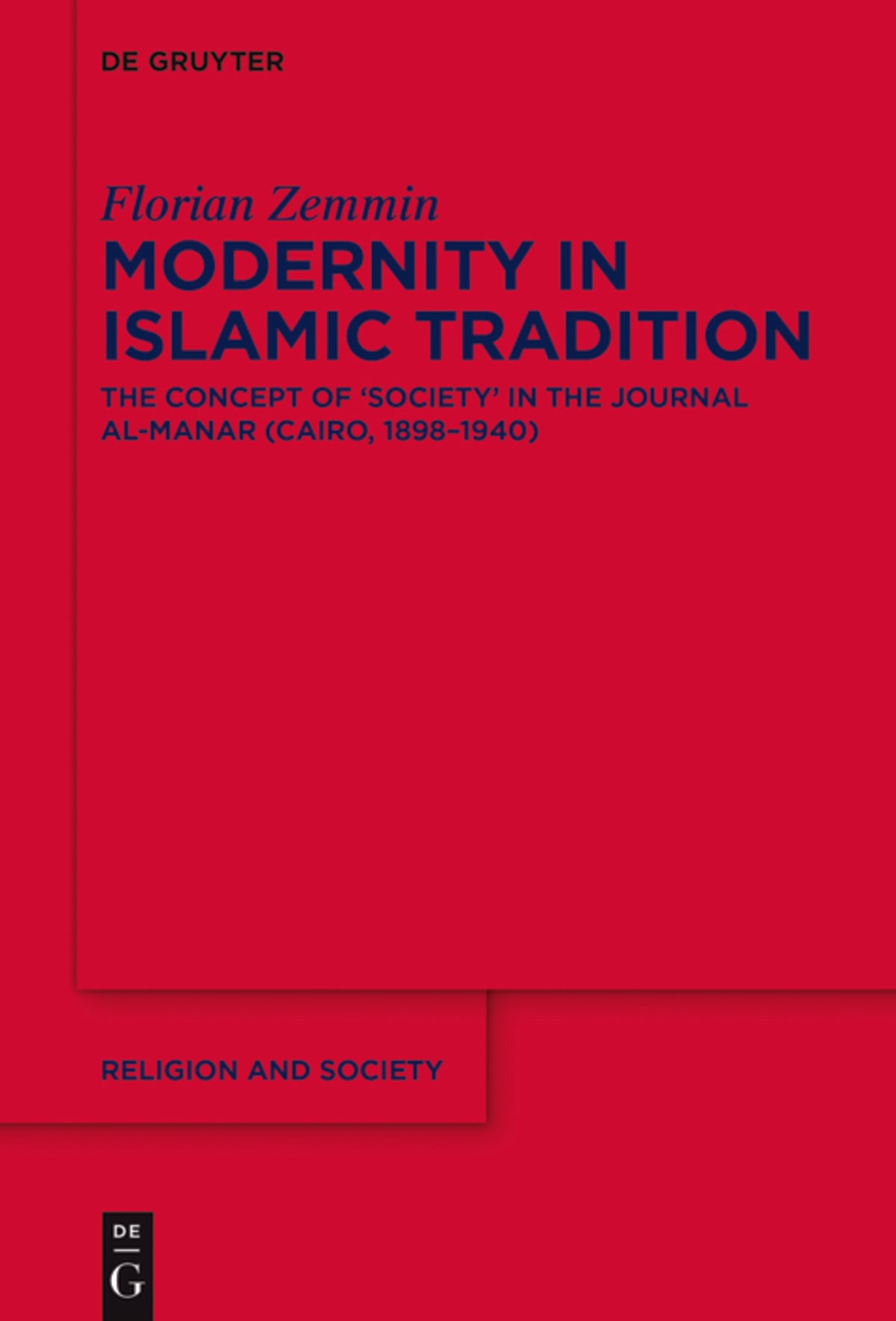 Cover image for Modernity in Islamic Tradition ISBN 9783110543995