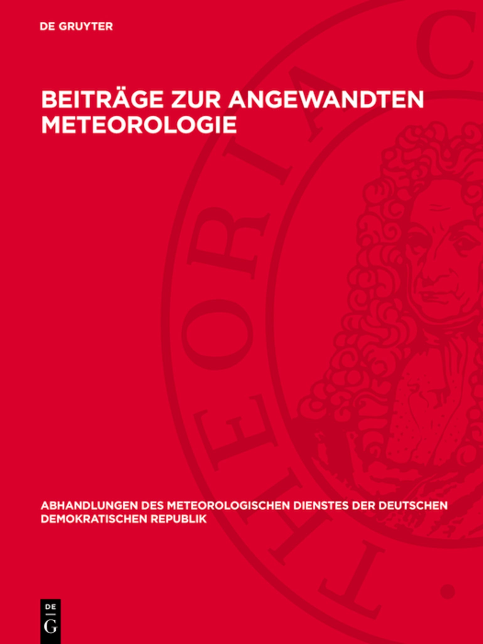 Beiträge zur angewandten Meteorologie