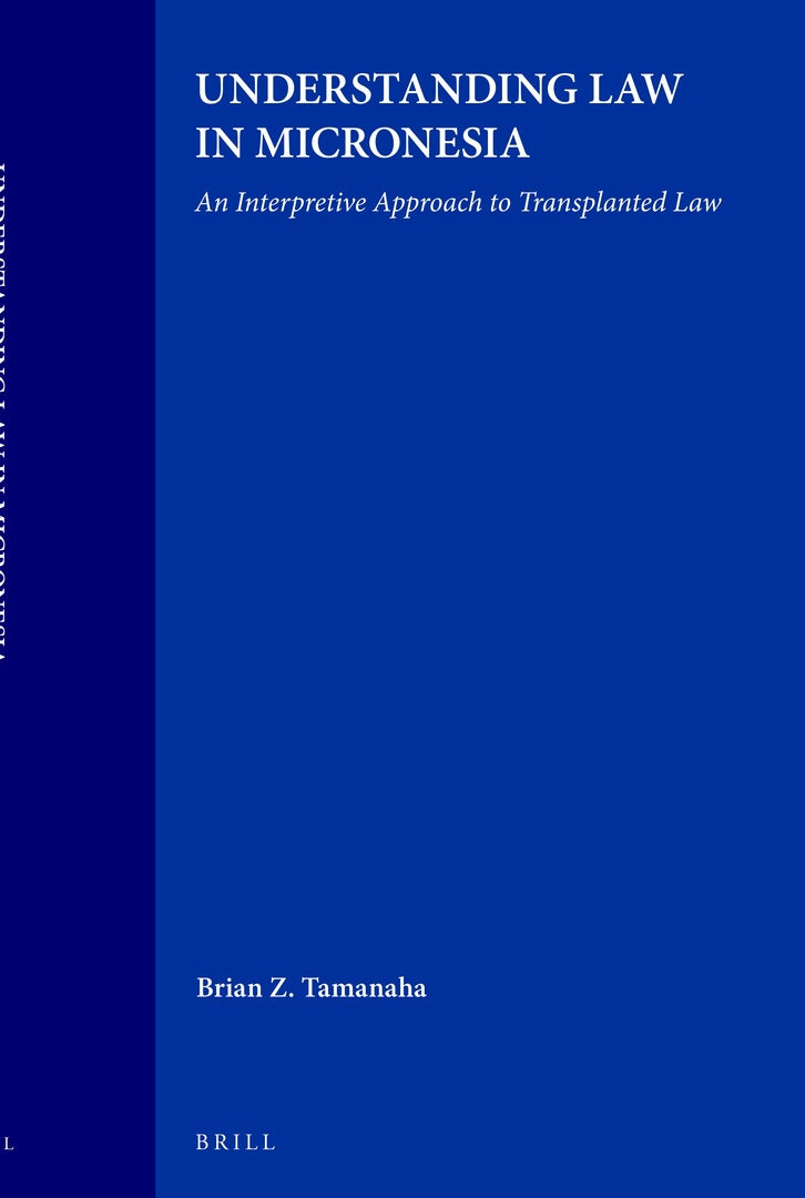 Cover image for Understanding Law in Micronesia ISBN 9789004097681
