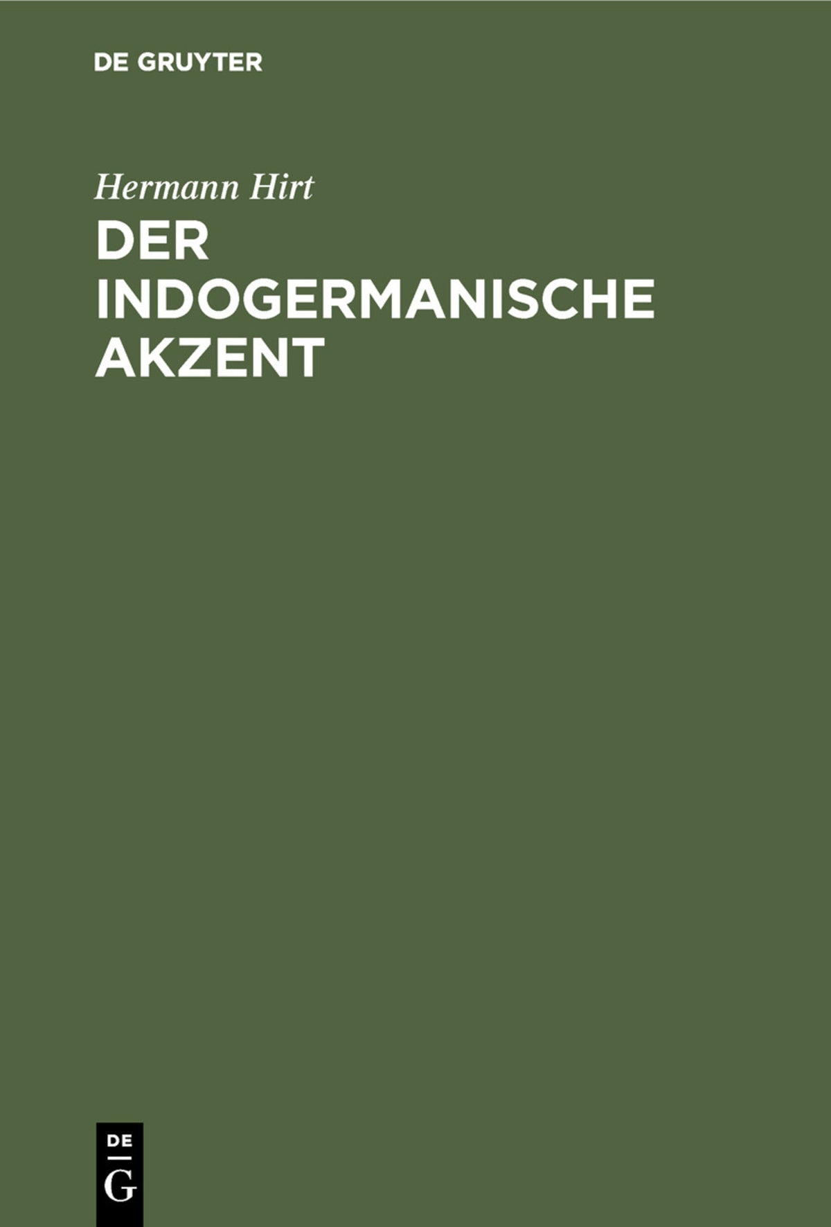 Cover image for Der indogermanische Akzent ISBN 9783111098272
