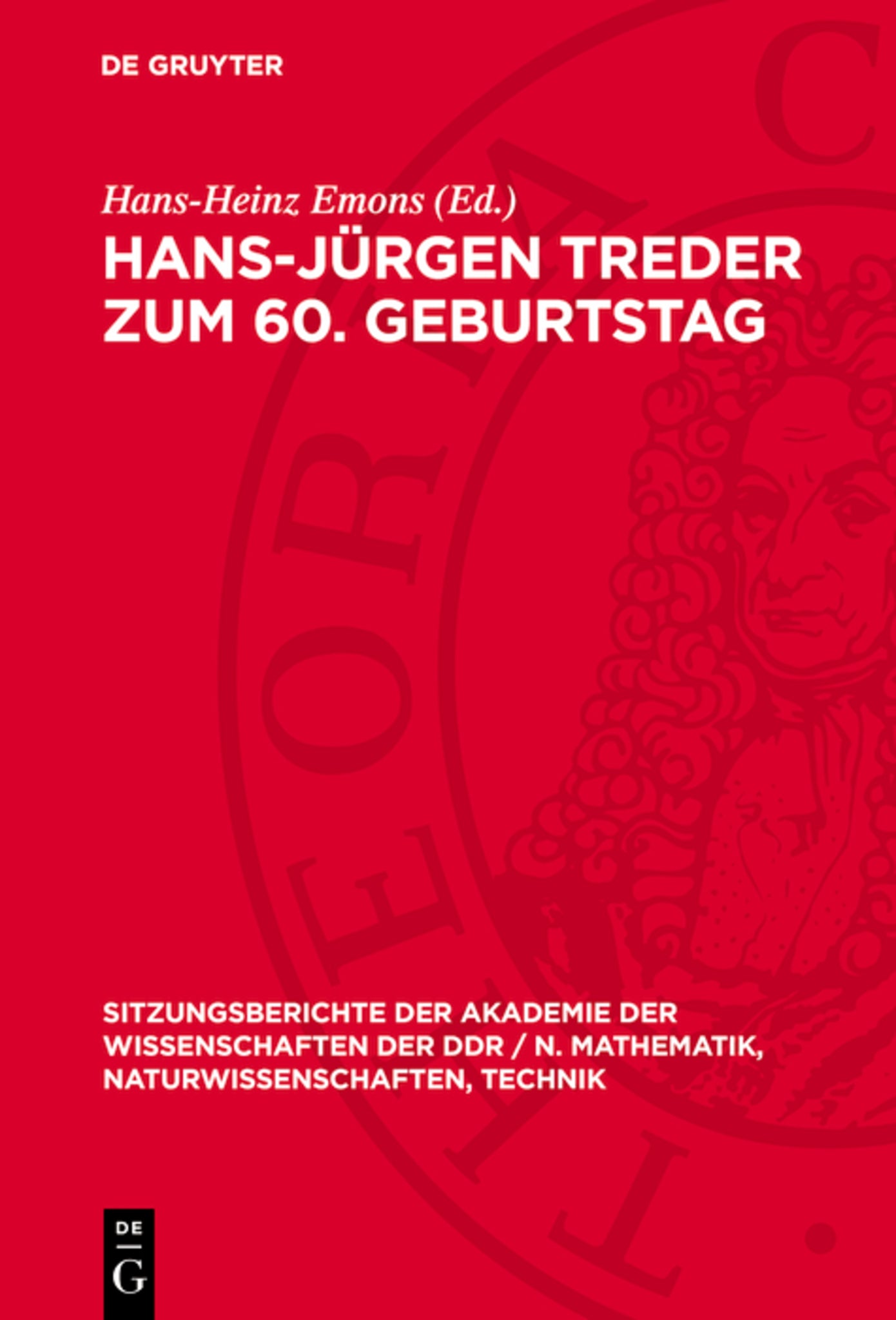 Hans-Jürgen Treder zum 60. Geburtstag