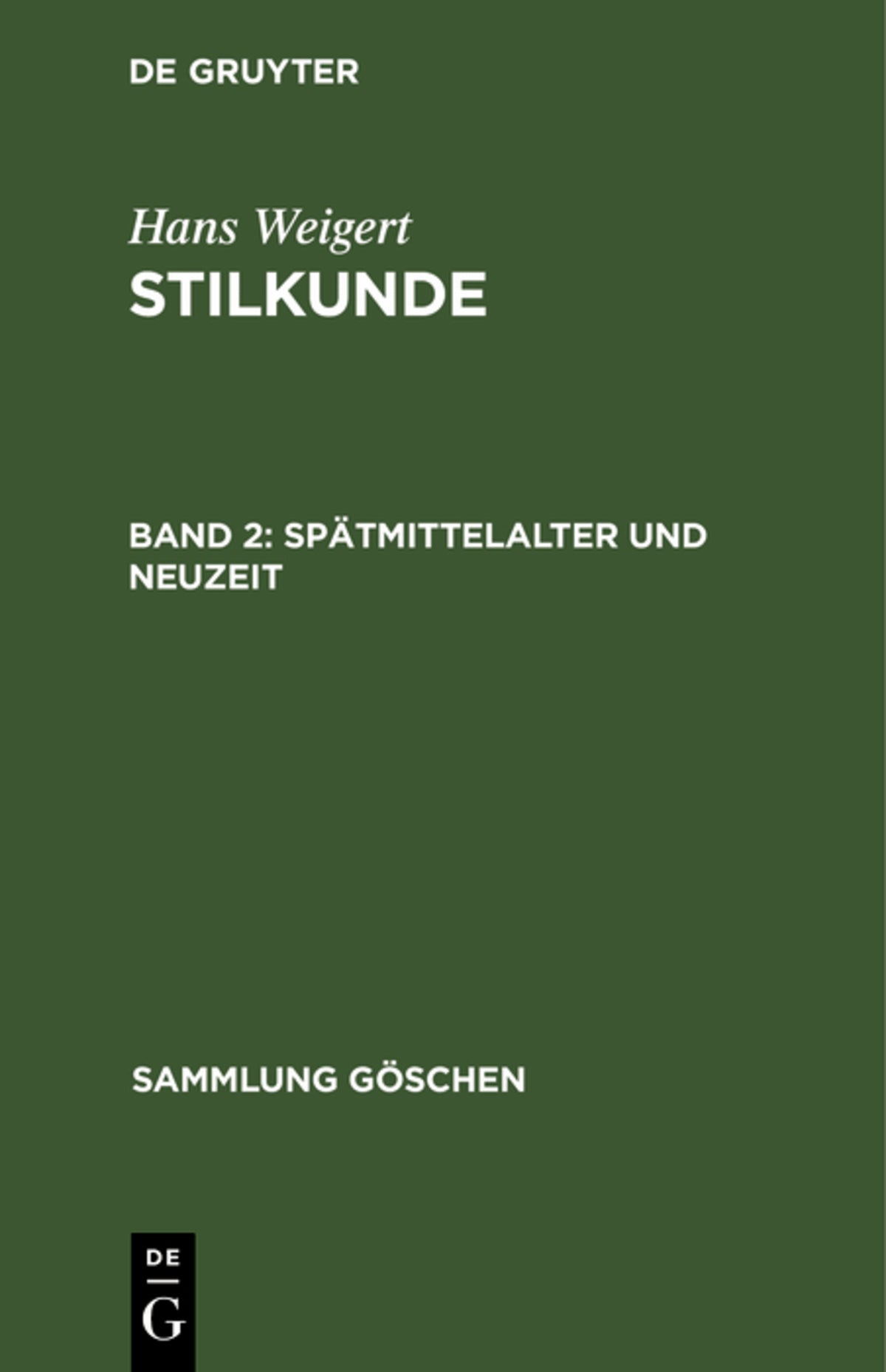 Spätmittelalter und Neuzeit