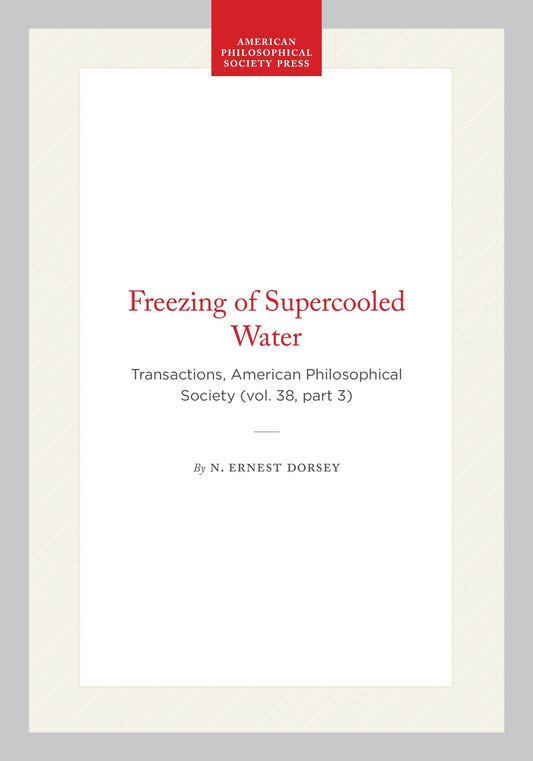 Freezing of Supercooled Water