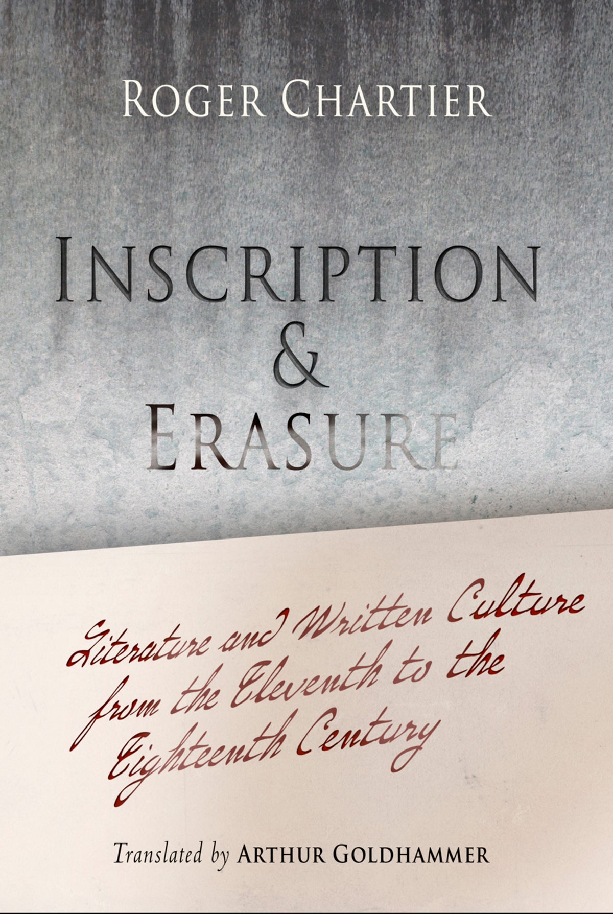 Cover image for Inscription and Erasure ISBN 9780812220469