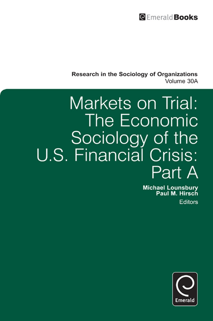 Cover image for Markets On Trial ISBN 9780857242051