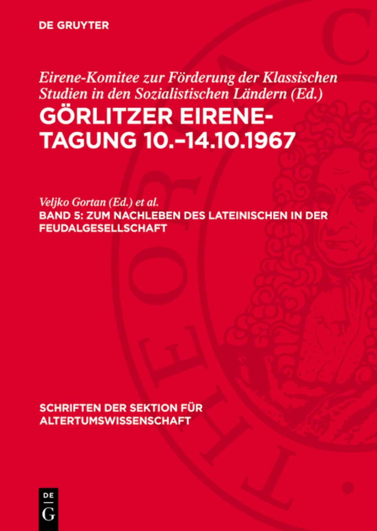 Cover image for Zum Nachleben des lateinischen in der Feudalgesellschaft ISBN 9783112724828