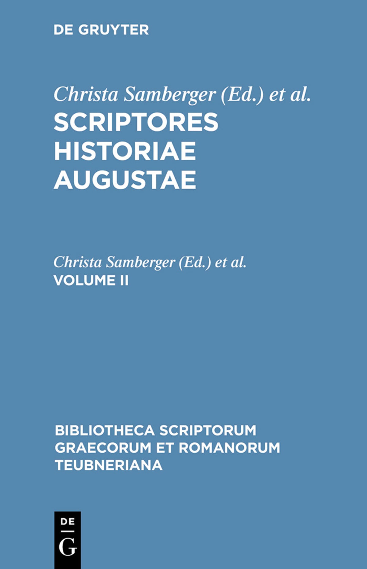 Cover image for Scriptores historiae Augustae ISBN 9783598717666