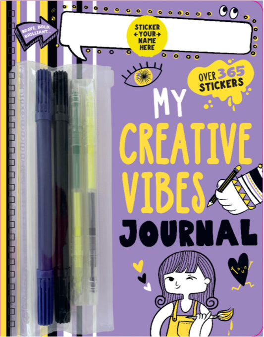 Personalized Journals Brush It Off: My Creative Vibes Journal