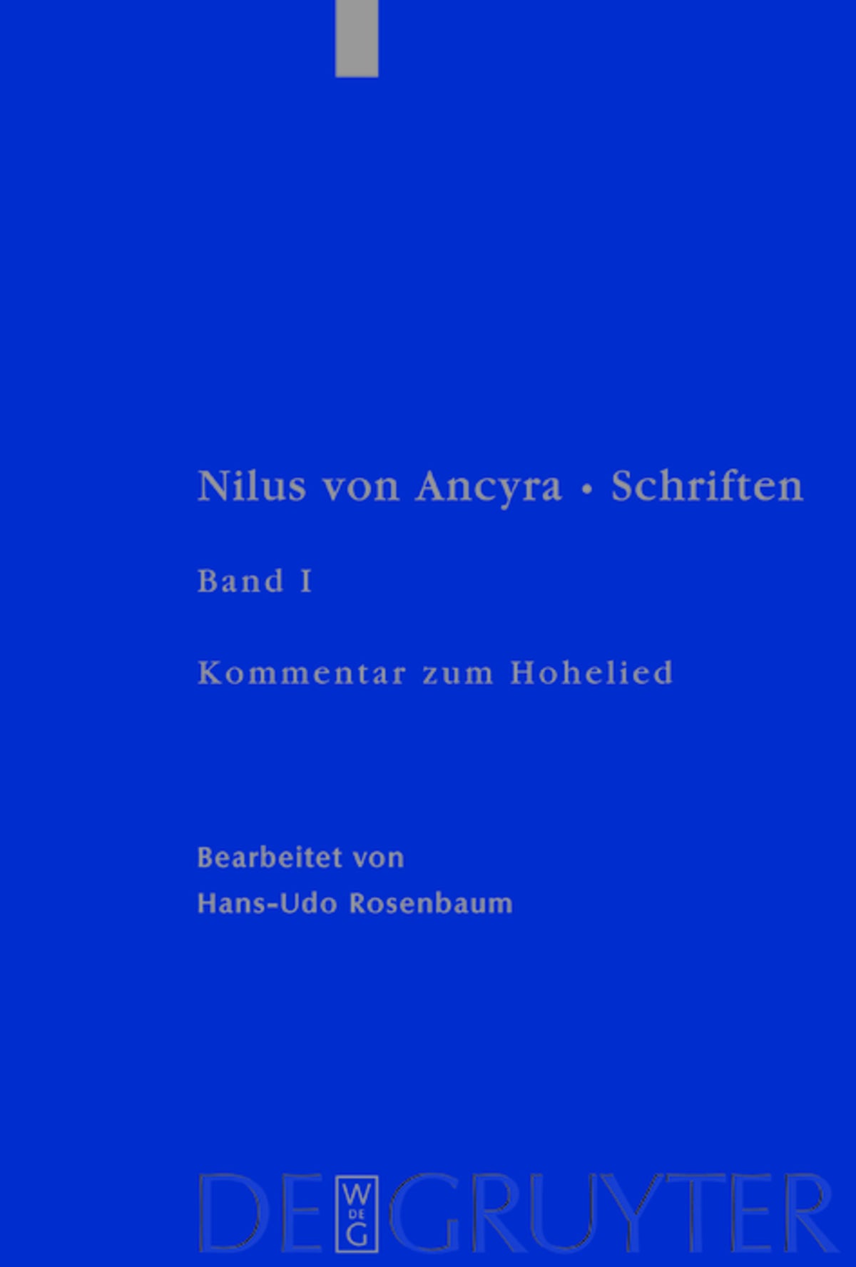 Cover image for Kommentar zum Hohelied ISBN 9783110178906