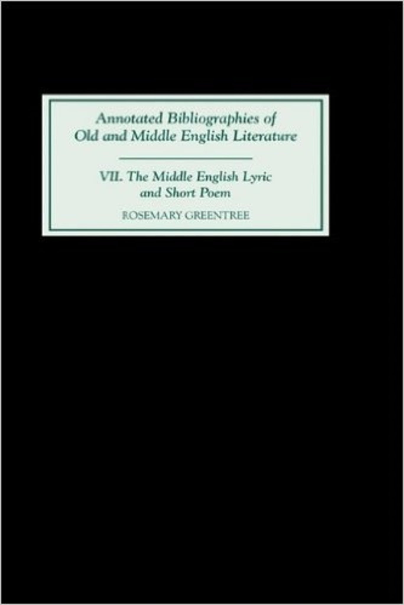 Cover image for The Middle English Lyric and Short Poem ISBN 9780859916219