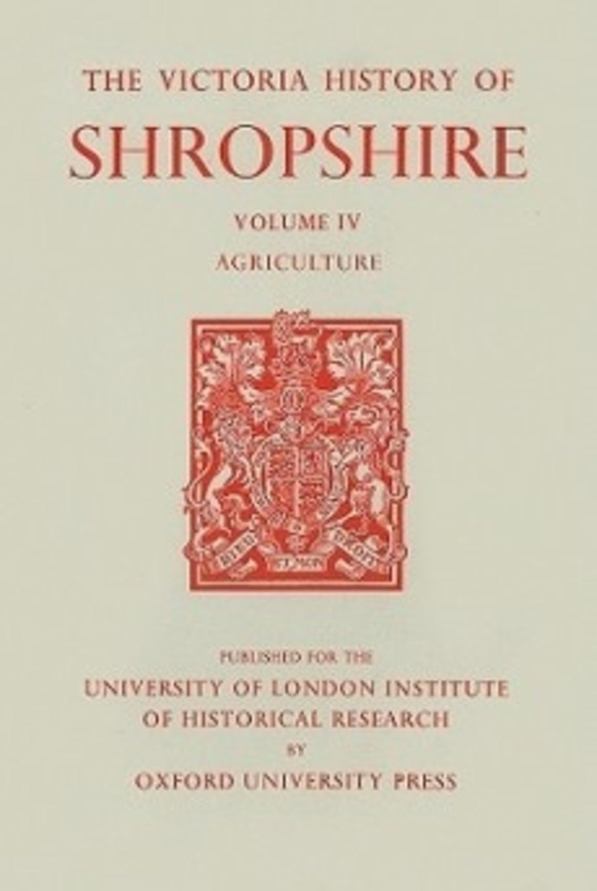A History of Shropshire
