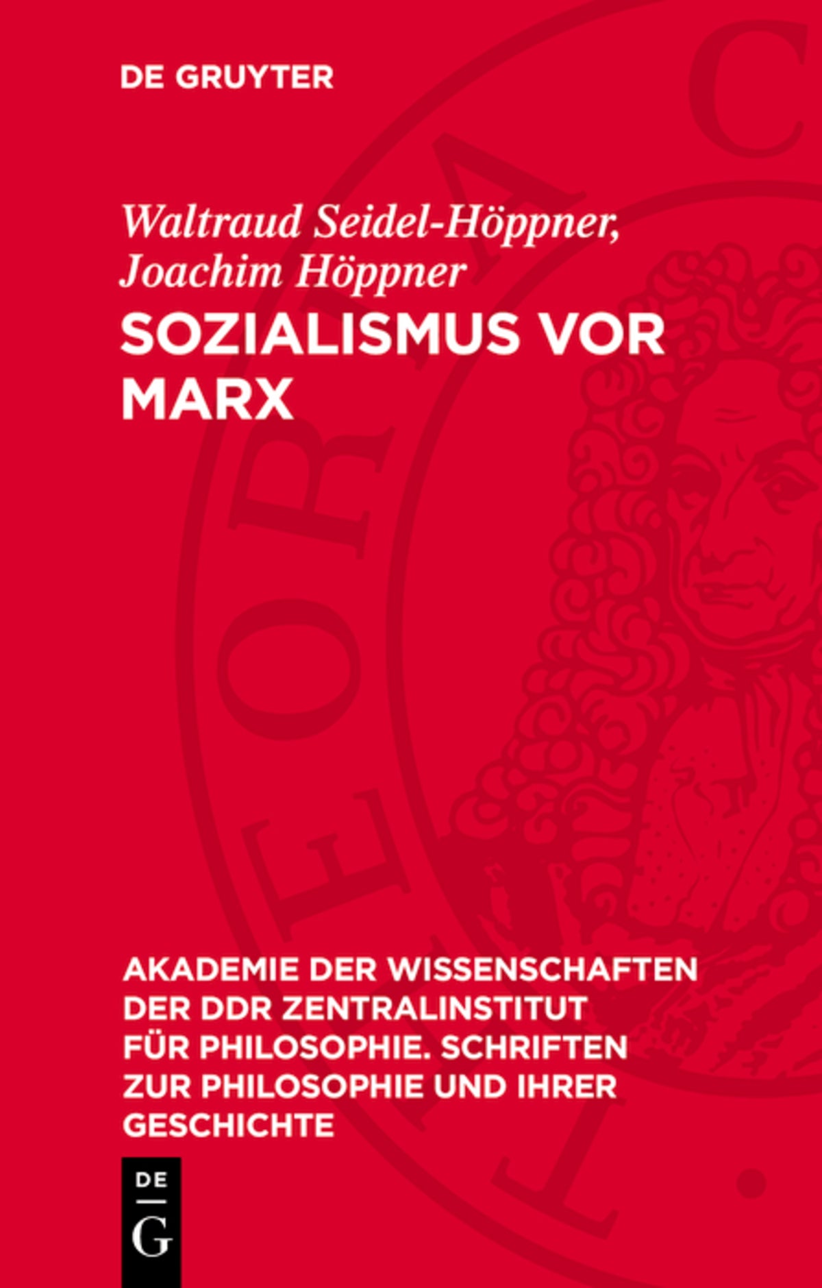 Cover image for Sozialismus vor Marx ISBN 9783112732748