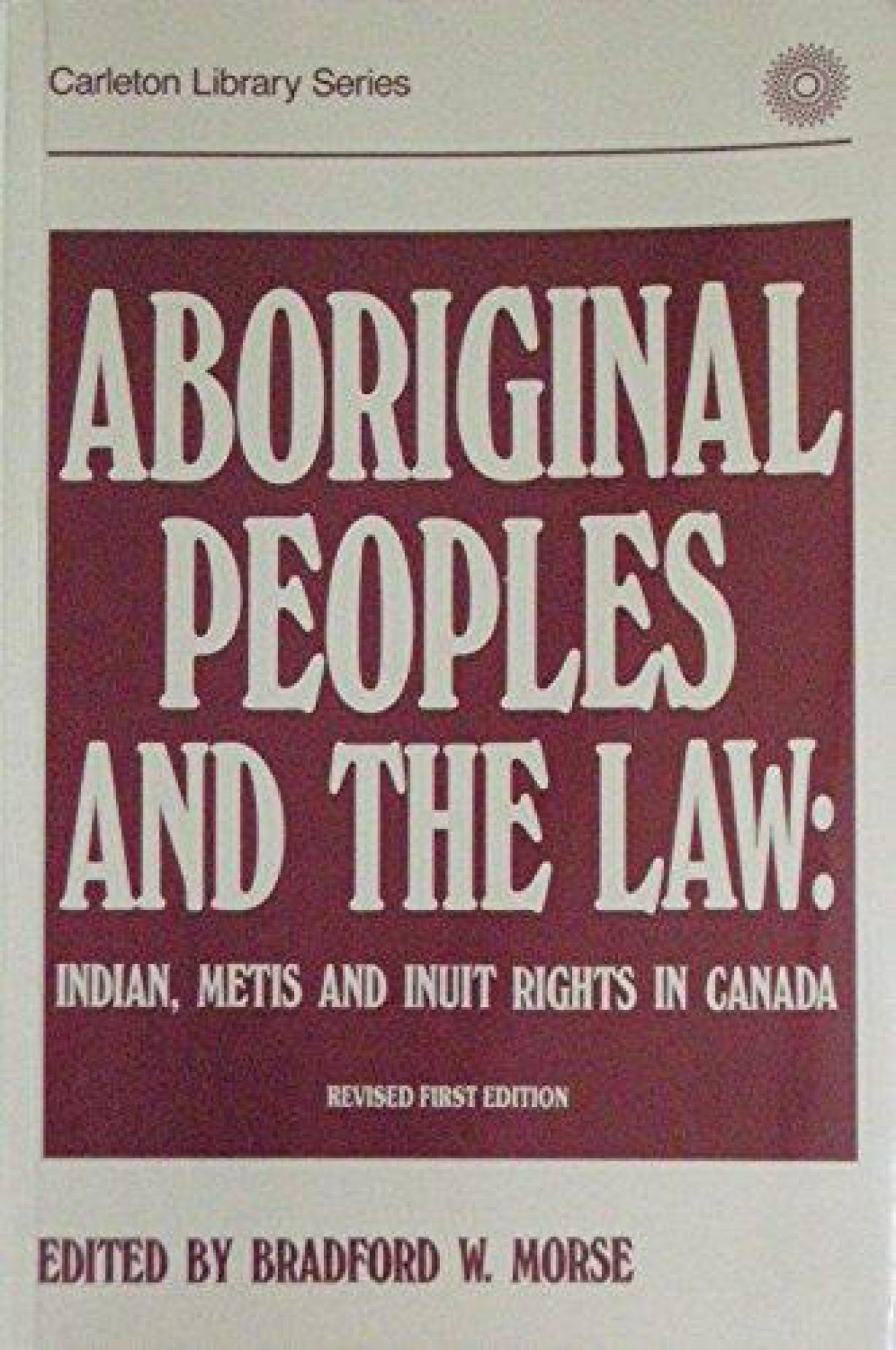 Aboriginal Peoples and the Law