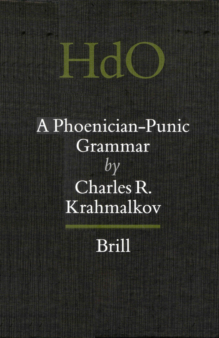 Cover image for A Phoenician-Punic Grammar ISBN 9789004117716