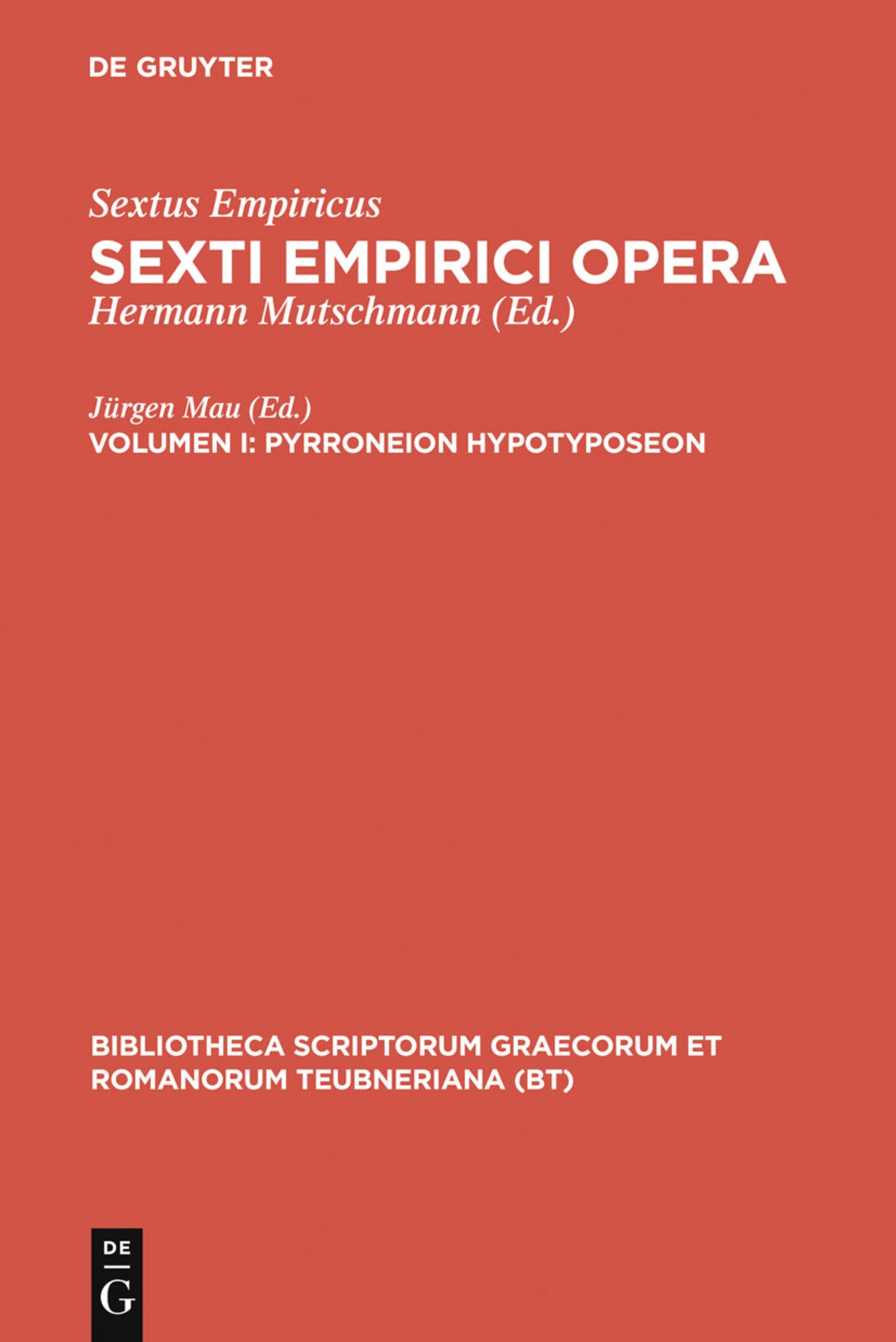 Cover image for Pyrroneion hypotyposeon ISBN 9783110256260