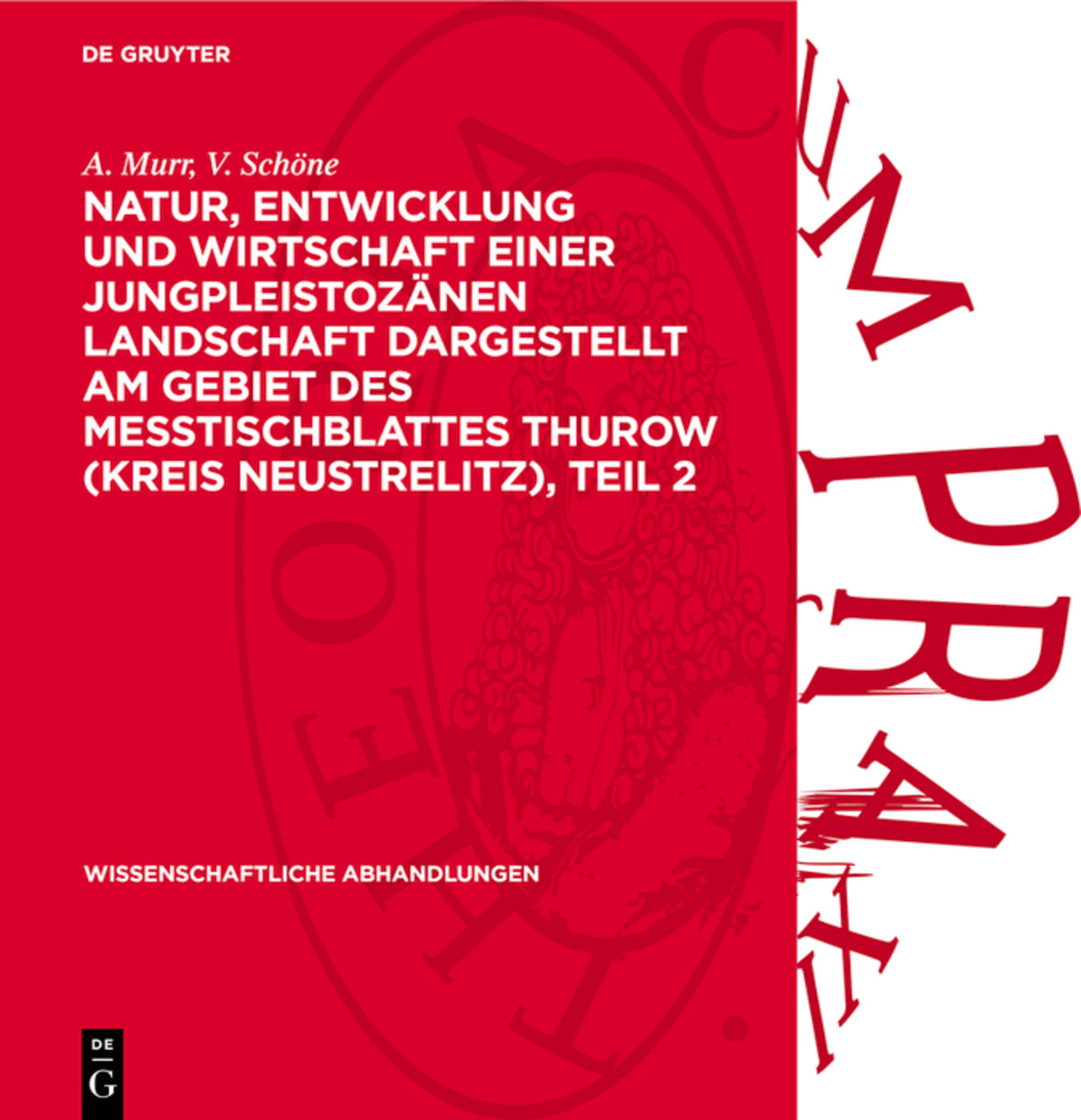 Cover image for Natur, Entwicklung und Wirtschaft einer Jungpleistozänen Landschaft dargestellt am Gebiet des Messtischblattes Thurow (Kreis Neustrelitz), Teil 2 ISBN 9783112739266