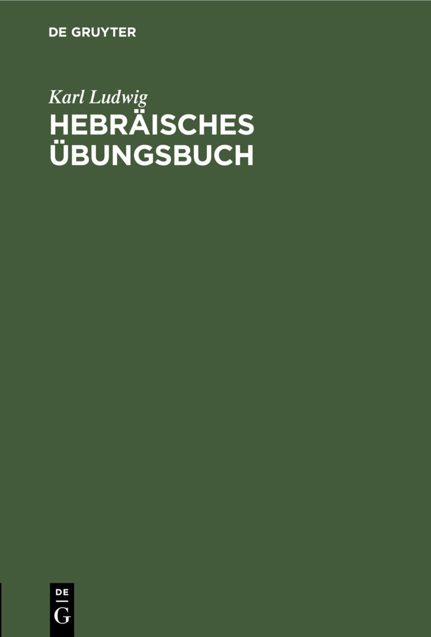 Hebräisches Übungsbuch