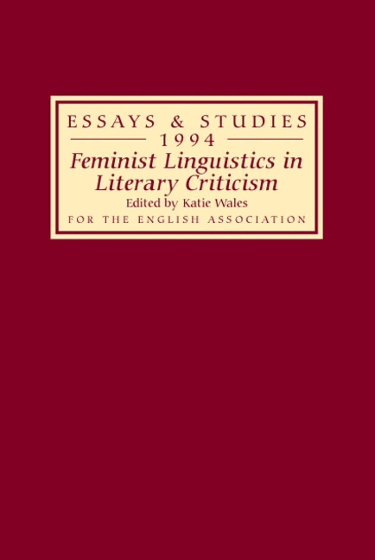 Feminist Linguistics in Literary Criticism