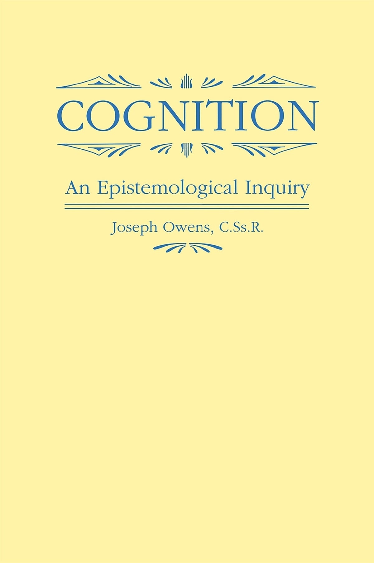 Cover image for Cognition ISBN 9780268007911
