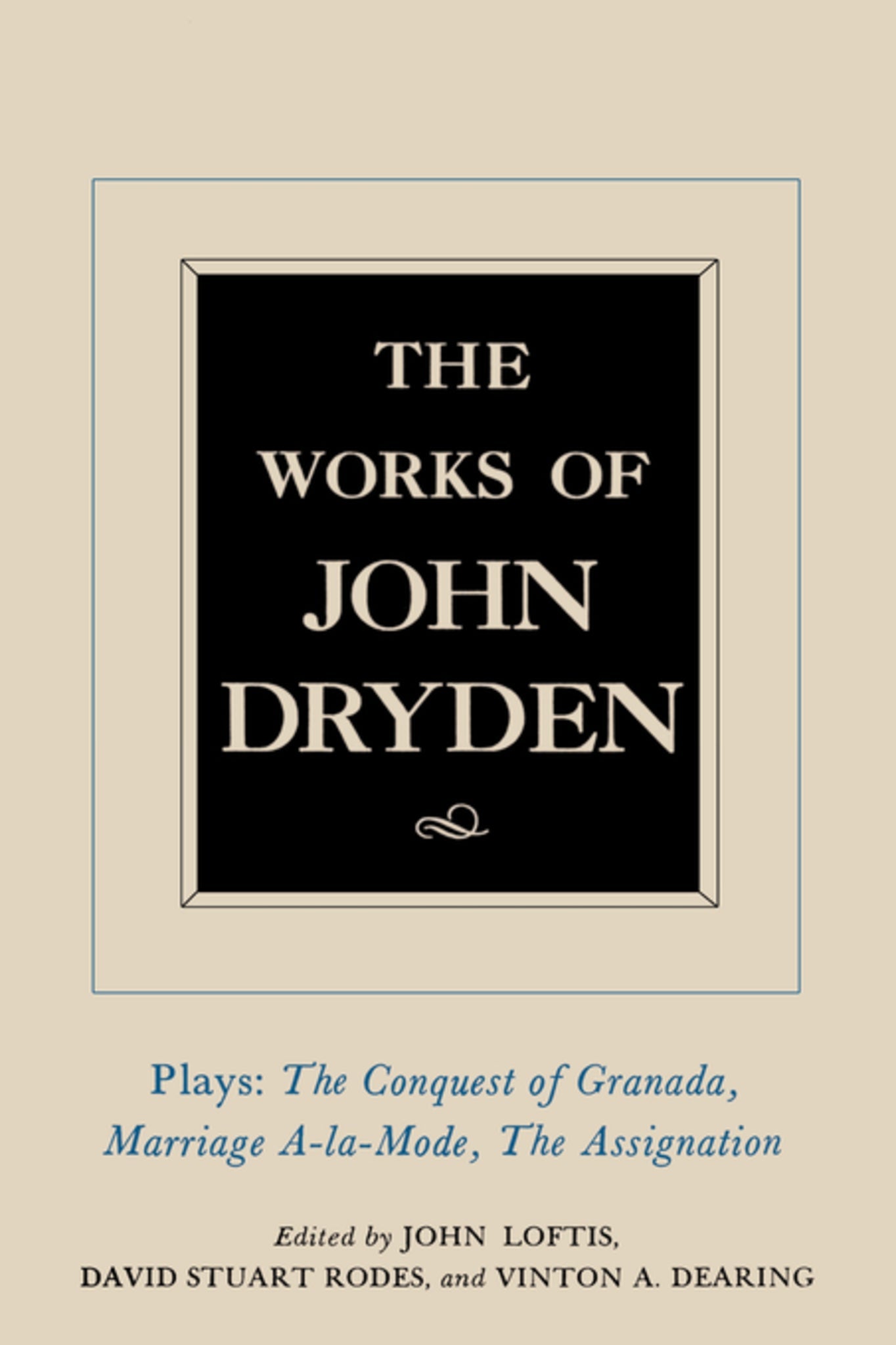 Cover image for The Works of John Dryden, Volume XI ISBN 9780520905283