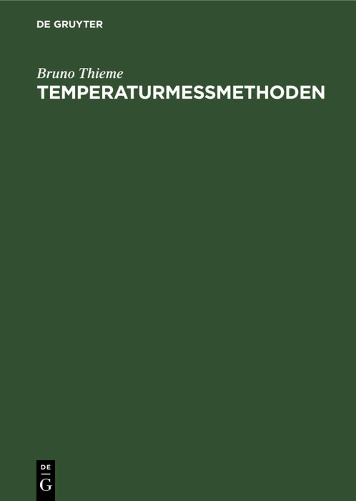 Temperaturmessmethoden