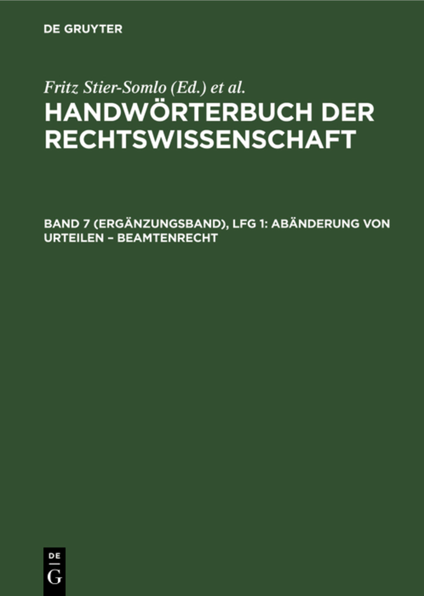 Abänderung von Urteilen – Beamtenrecht