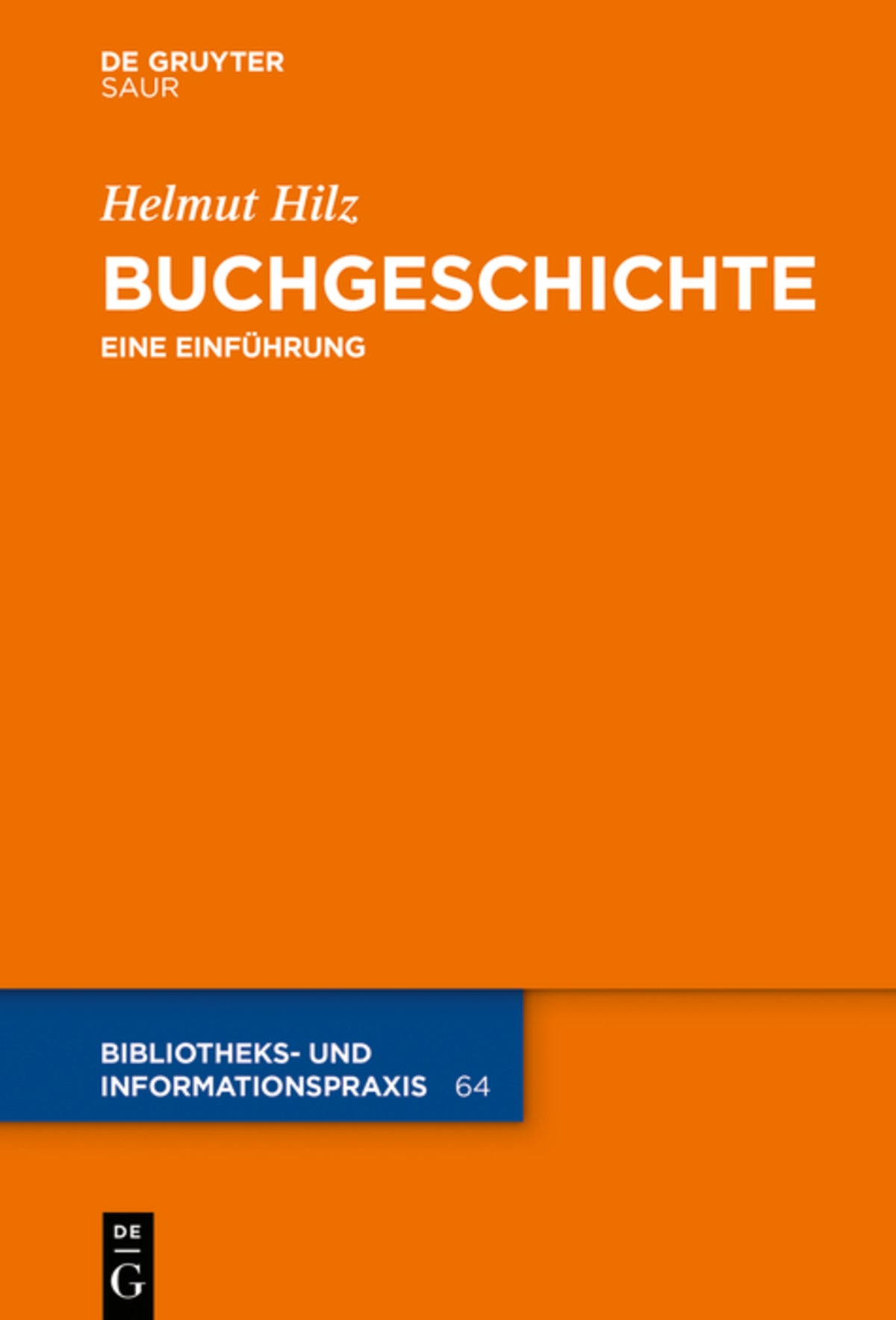Cover image for Buchgeschichte ISBN 9783110405156