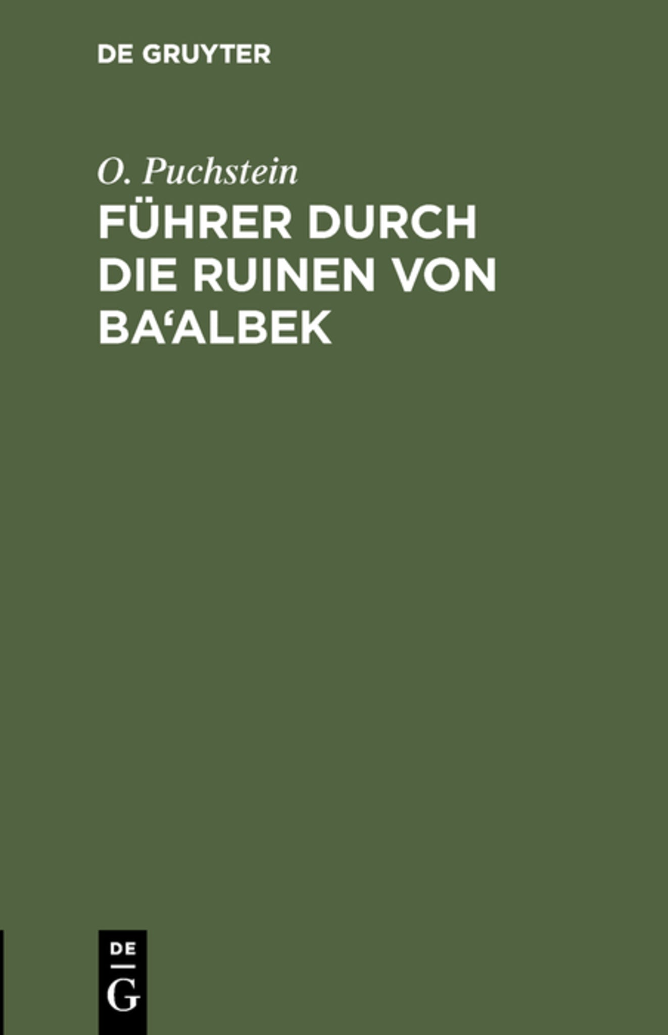 Führer durch die Ruinen von Ba'albek