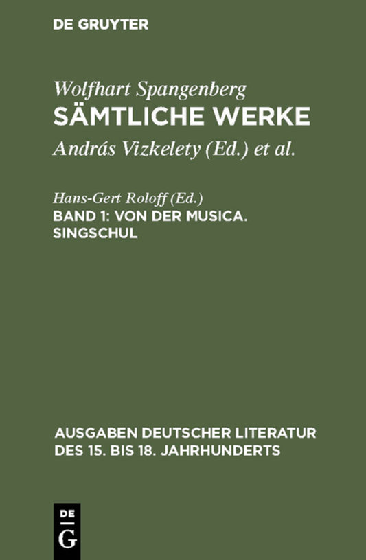 Von der Musica. Singschul