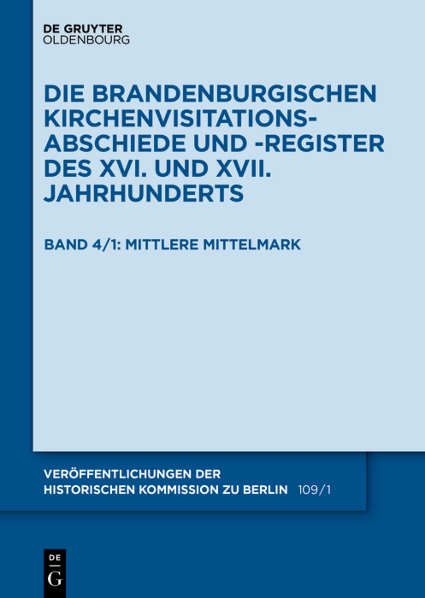 Die Mittelmark / Teil 1: Mittlere Mittelmark