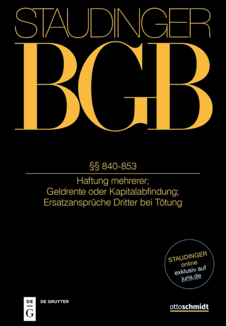 Cover image for §§ 840-853 ISBN 9783805913645