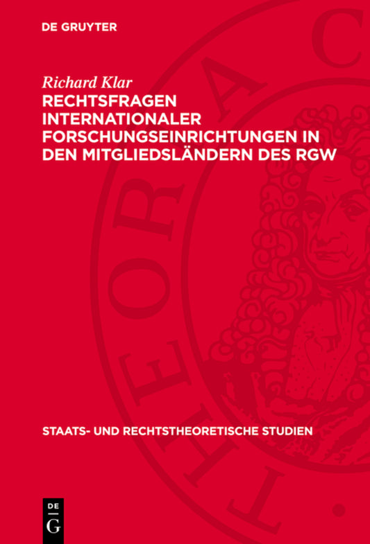 Rechtsfragen internationaler Forschungseinrichtungen in den Mitgliedsländern des RGW