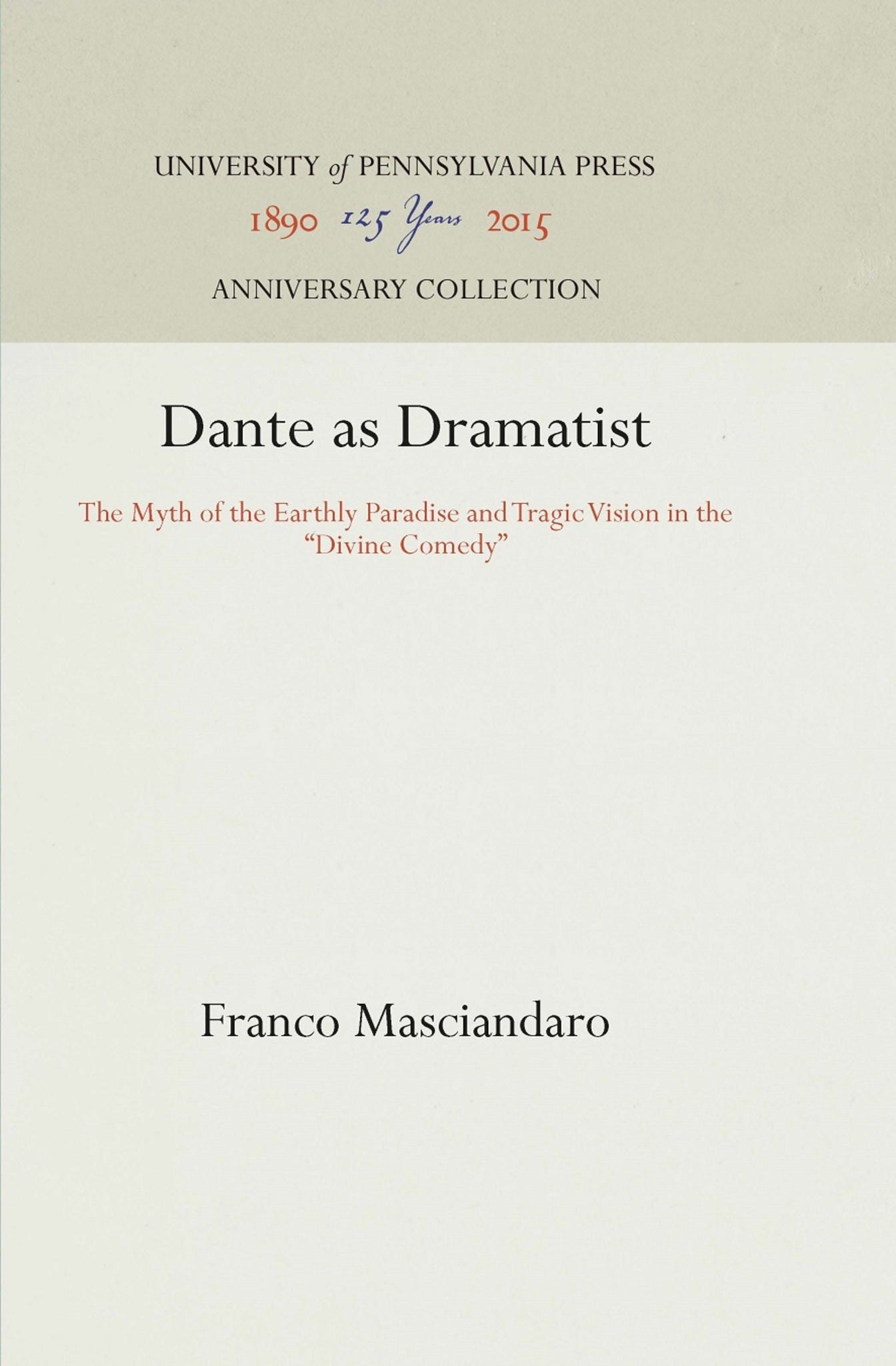 Dante as Dramatist