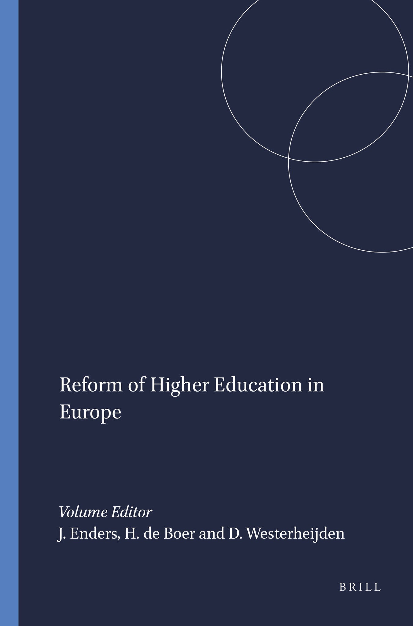 Cover image for Reform of Higher Education in Europe ISBN 9789460915536