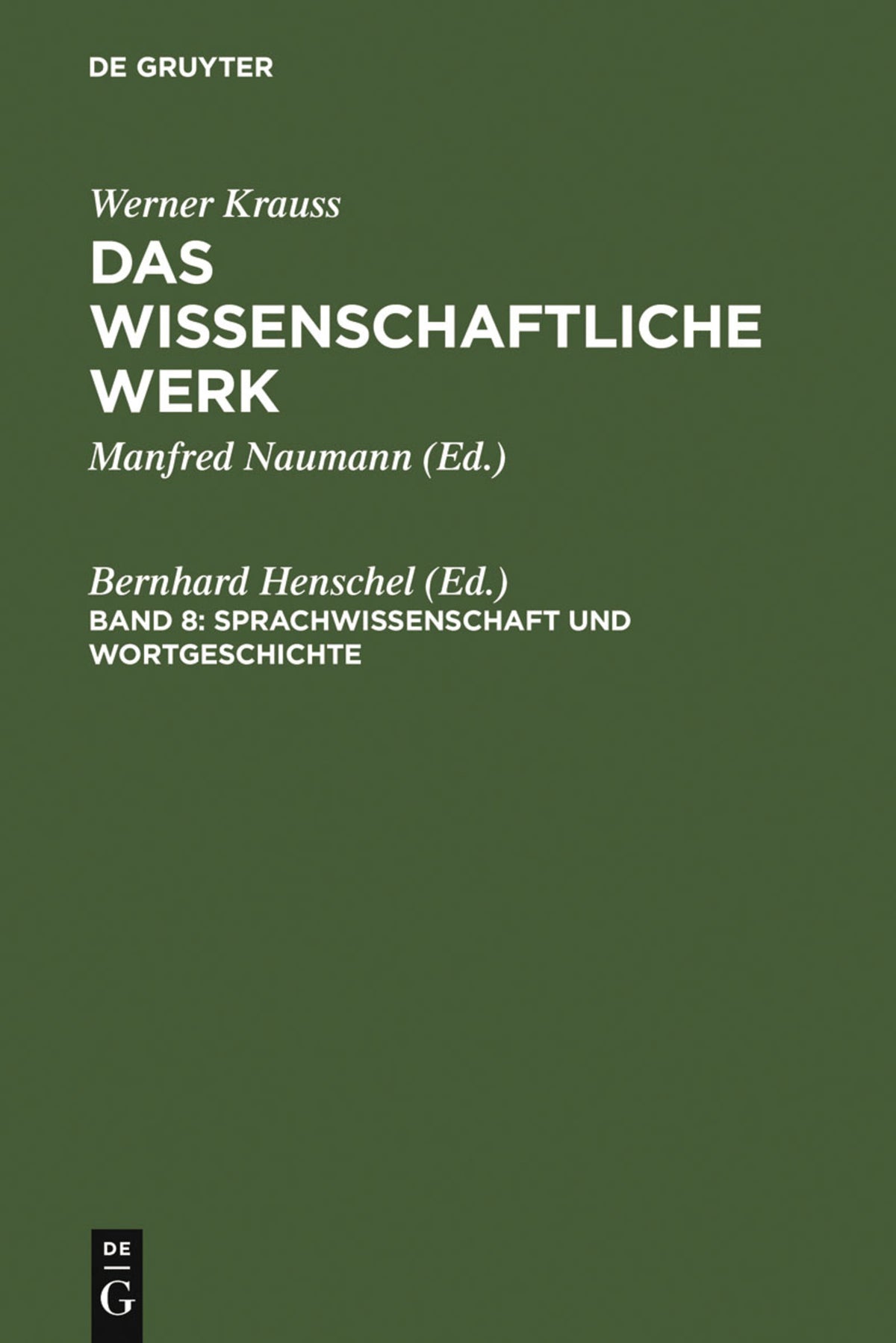 Cover image for Sprachwissenschaft und Wortgeschichte ISBN 9783110151367