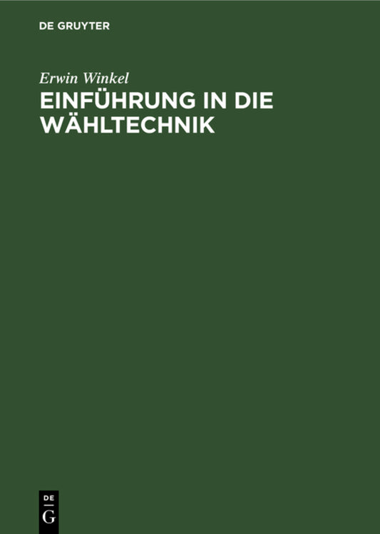 Einführung in die Wähltechnik