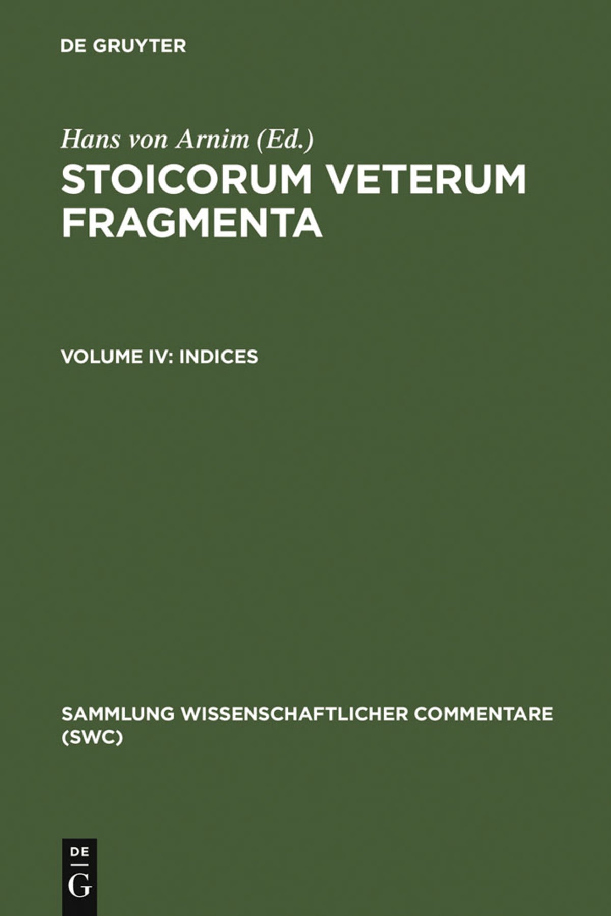 Cover image for Indices ISBN 9783598742583