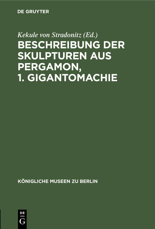 Beschreibung der Skulpturen aus Pergamon, 1. Gigantomachie