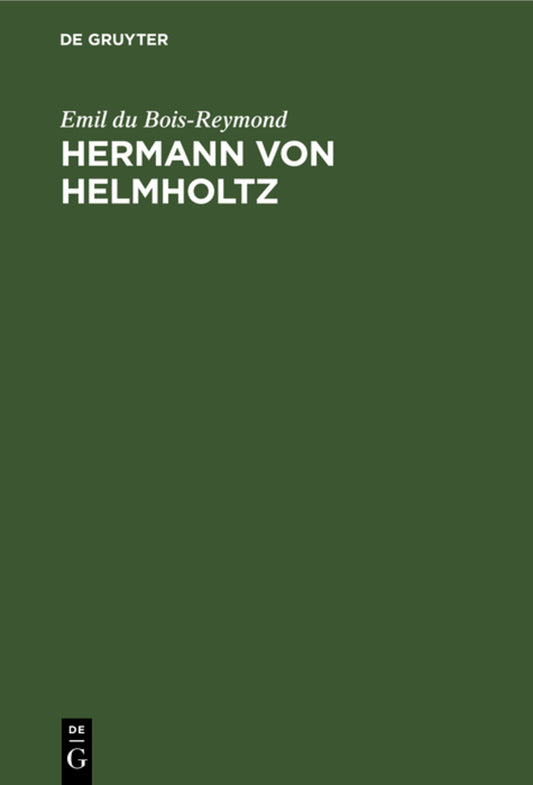 Hermann von Helmholtz